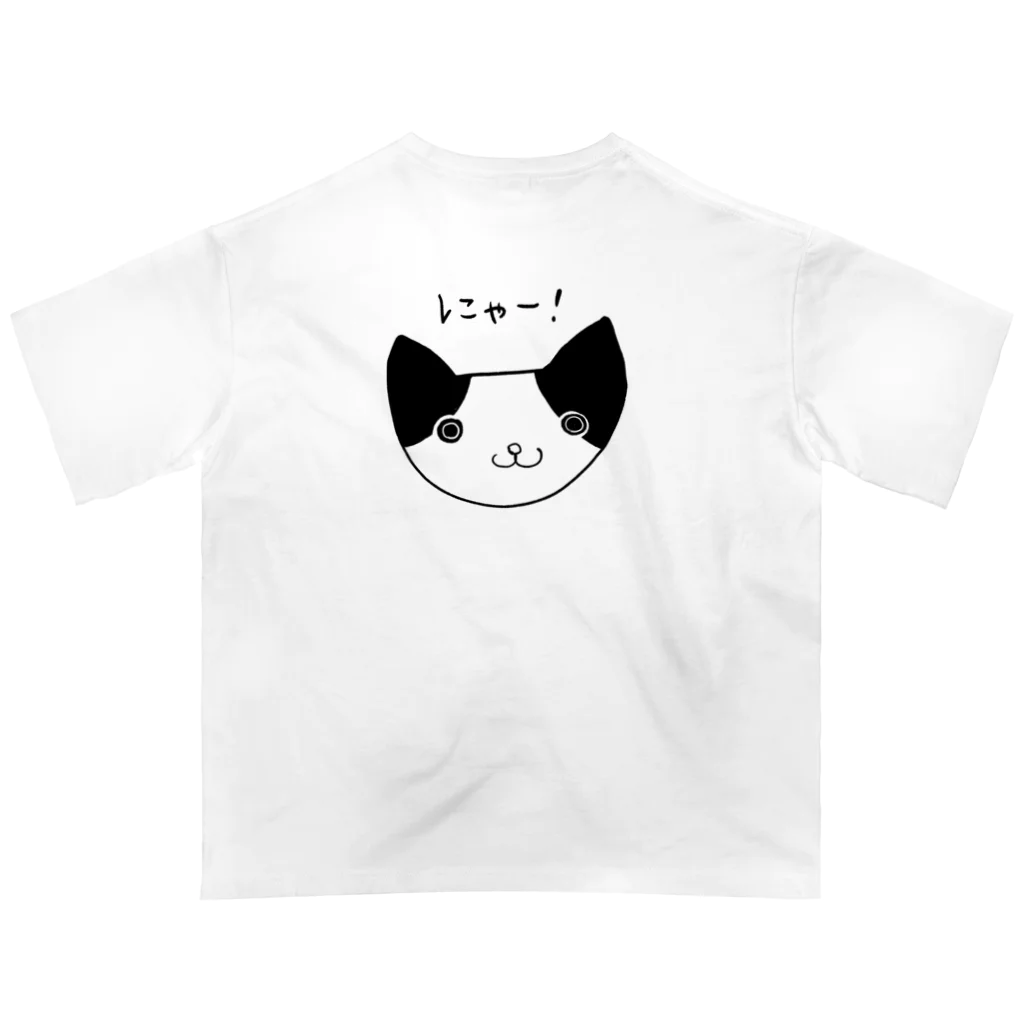 猫とカメラとおかっぱちゃんの猫がいないと生きていけない(日本語ver.) オーバーサイズTシャツ