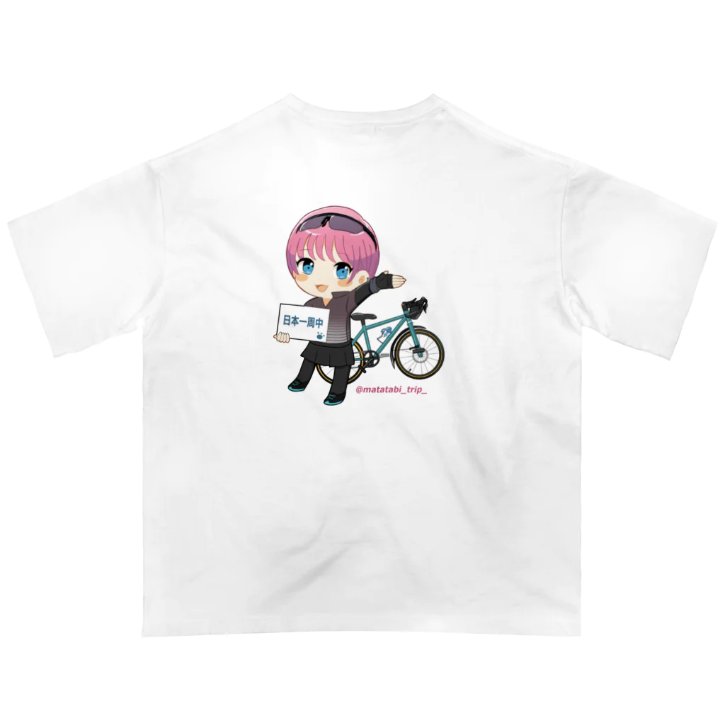 またたび/日本一周アイドルの両面デフォ オーバーサイズTシャツ