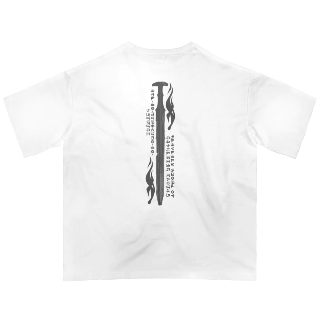 Abraham officialのAbraham KusanagiSwordBigLogoグラフィックT オーバーサイズTシャツ