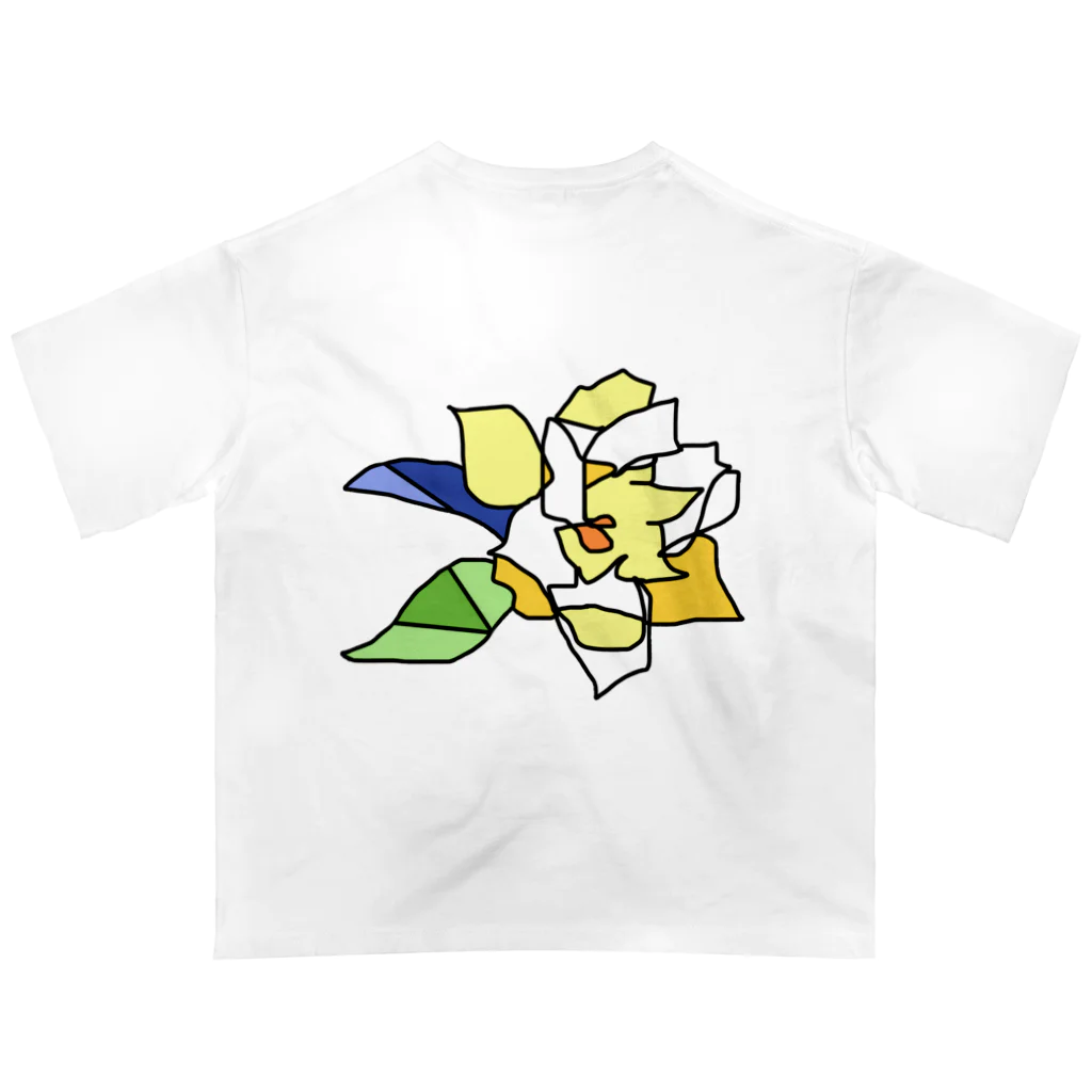 フルツの6/30 誕生花「クチナシ」 オーバーサイズTシャツ