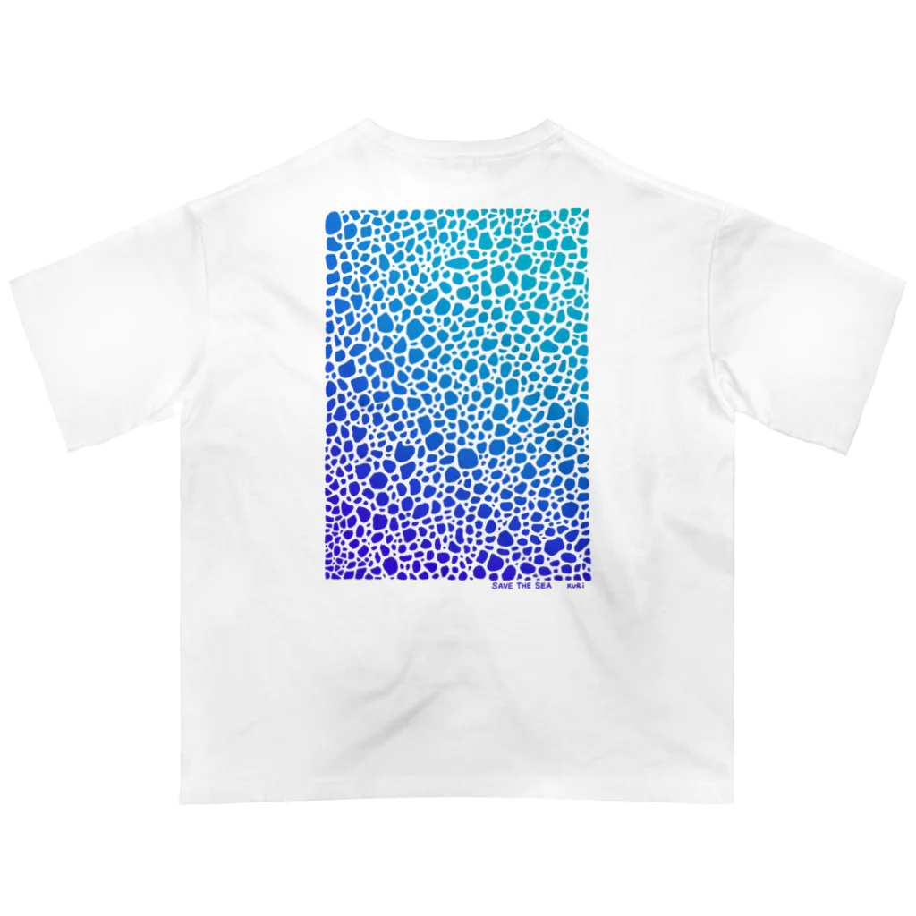 栗坊屋のSave The Sea  Oversized T-Shirt