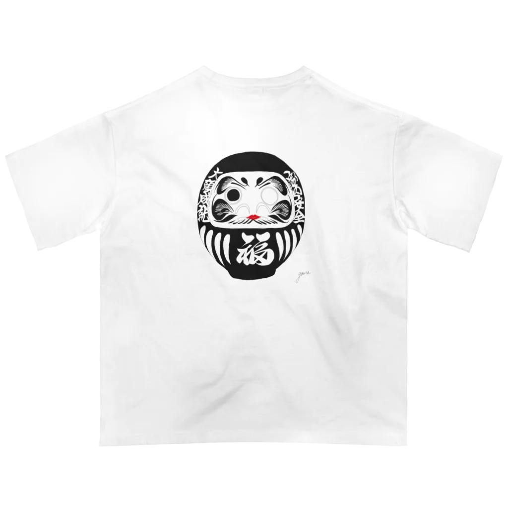 GOMA creativeのダルマの七転「無限」起　ロングスリーブTシャツ Oversized T-Shirt