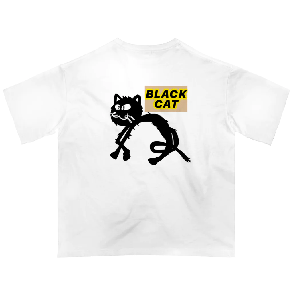 SEVEN-5-Ｇの BLACK  CAT Oversized T-Shirt