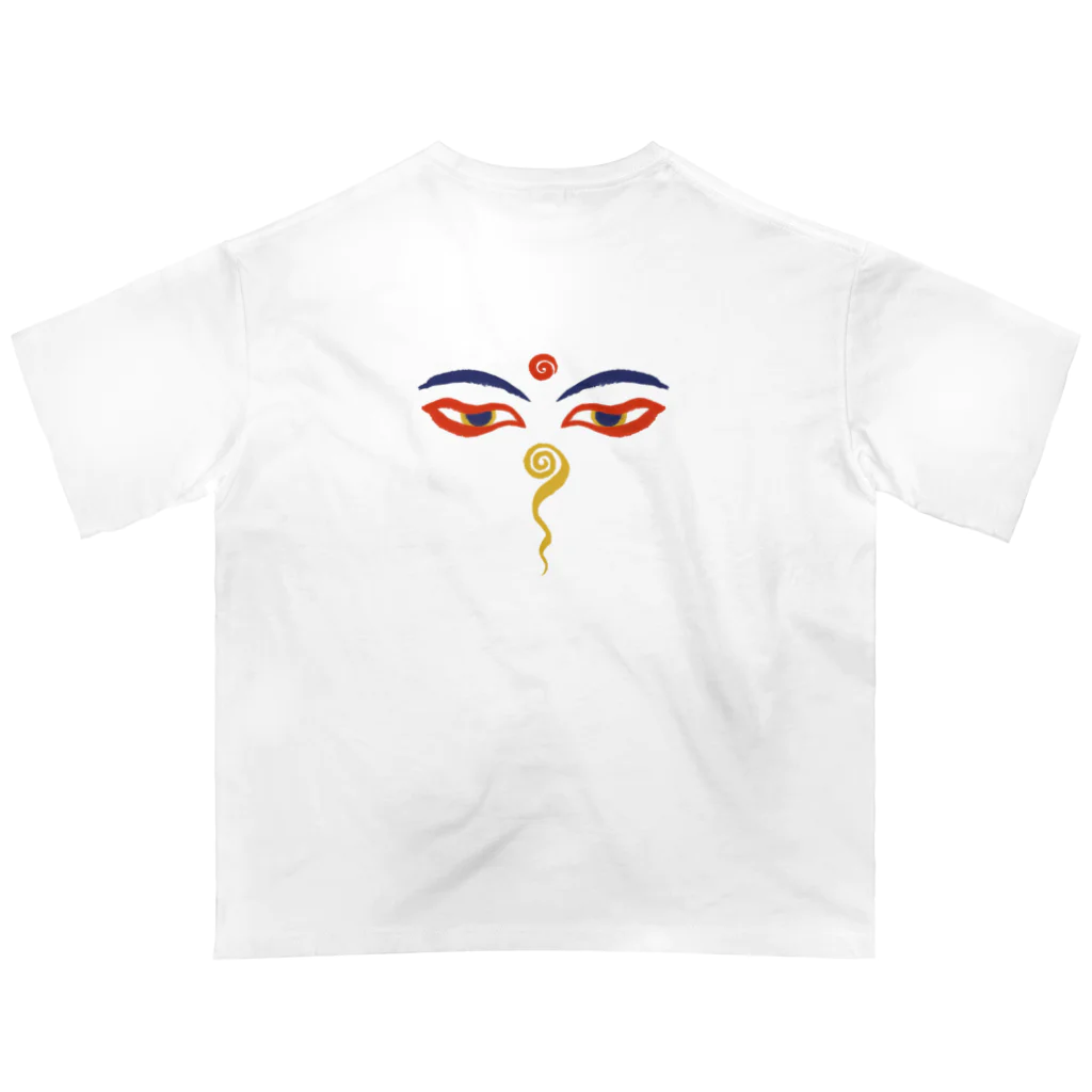 IZANAMI by Akane YabushitaのWisdom Eyes（ブッダの瞳） Oversized T-Shirt