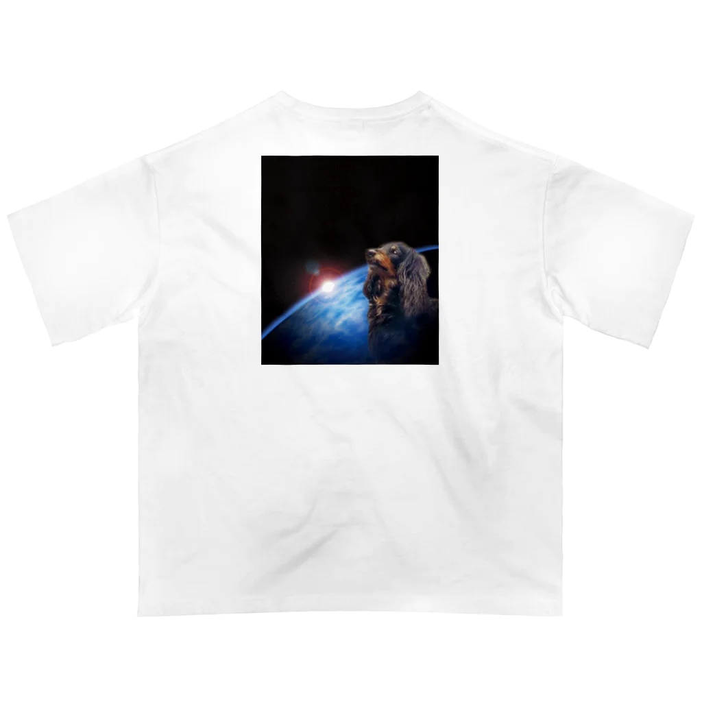 dog_sudaの宇宙ムサシ オーバーサイズTシャツ