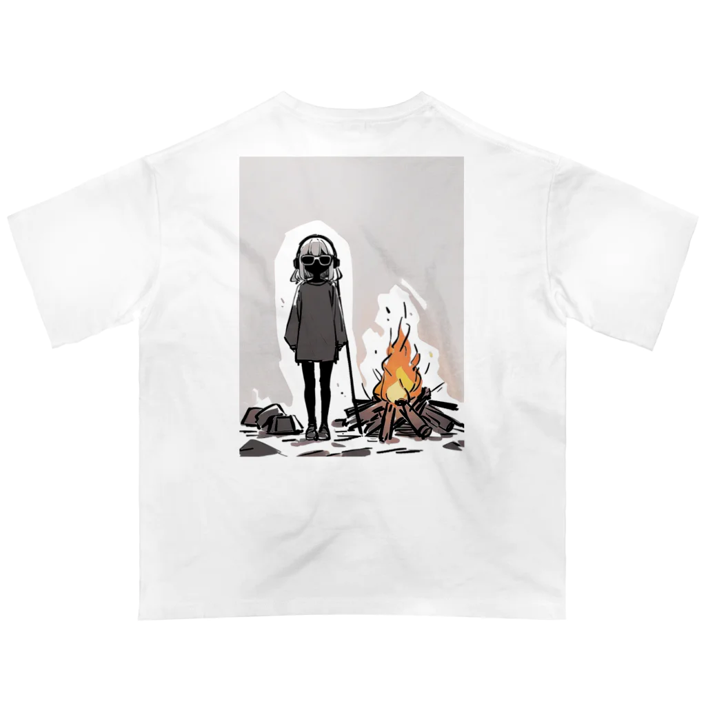 owl's shopのBonfire lit Oversized T-Shirt