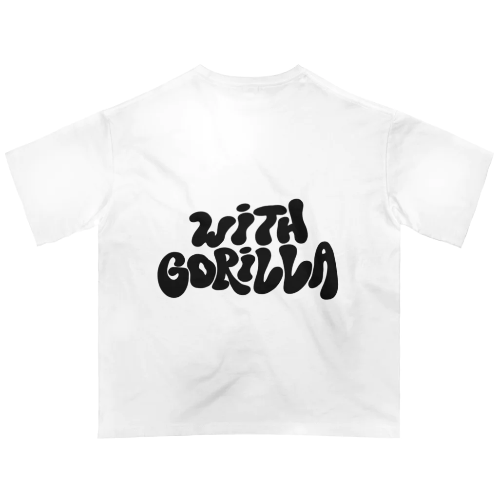 with Gorillaのwith Gorilla (hippie logo) オーバーサイズTシャツ