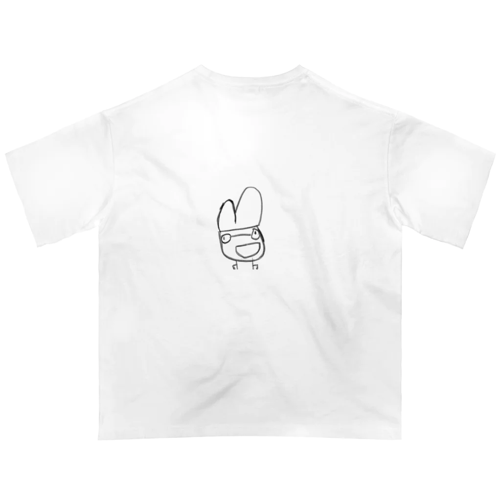 るっぴー市場の4歳児　　イラスト　Tシャツ Oversized T-Shirt