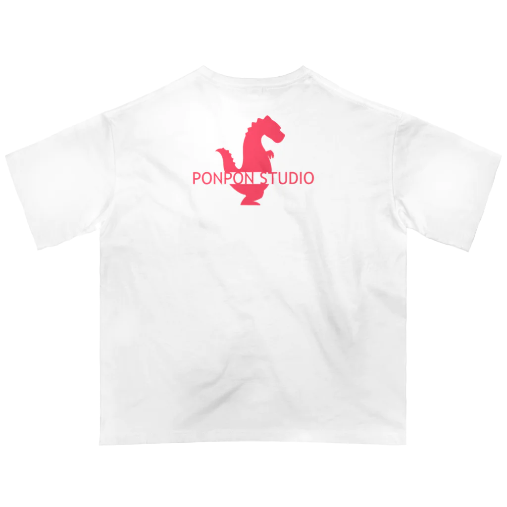 PONPON STUDIOのブル［PONPON FRIENDS SERIES］ オーバーサイズTシャツ