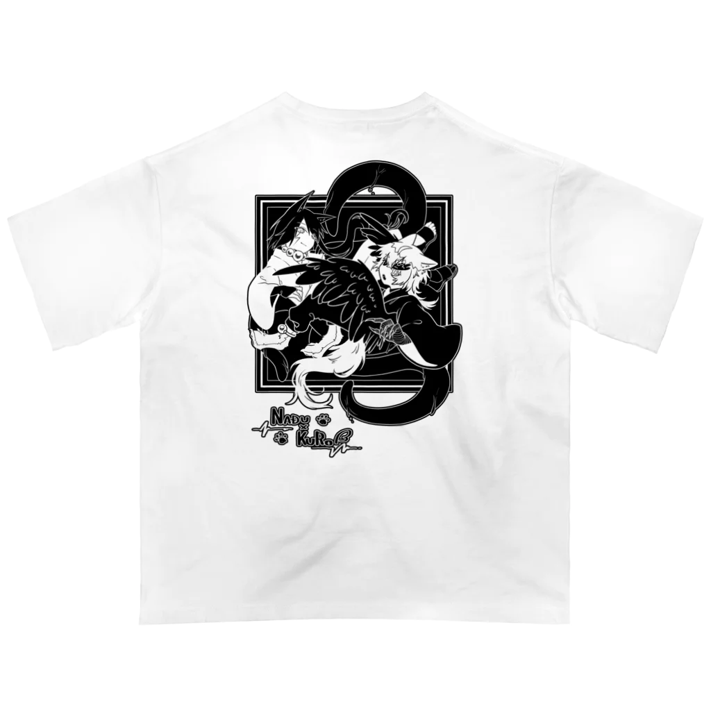 狐火箱のNADU×KURO(淡色地向け) オーバーサイズTシャツ