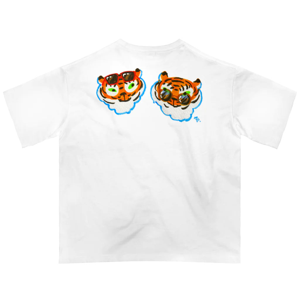 segasworksのサングラスかけてるトラちゃんたち オーバーサイズTシャツ