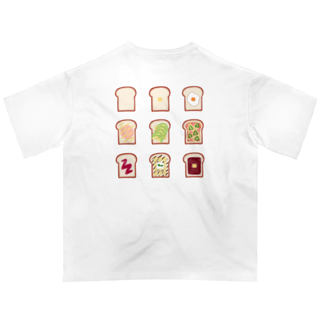 kokobookのHow to eat 食パン オーバーサイズTシャツ