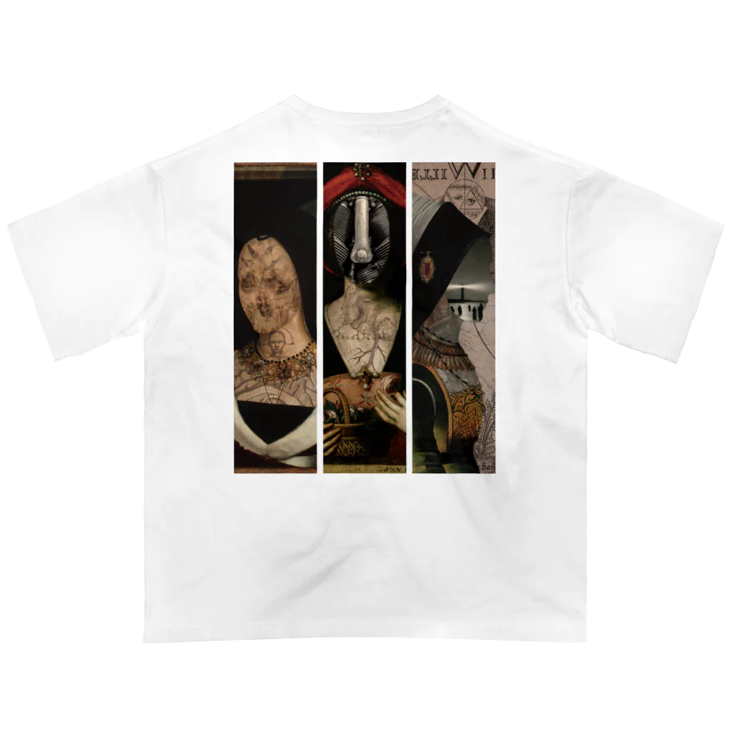 404 Art WorksのThree Heads In the Void オーバーサイズTシャツ