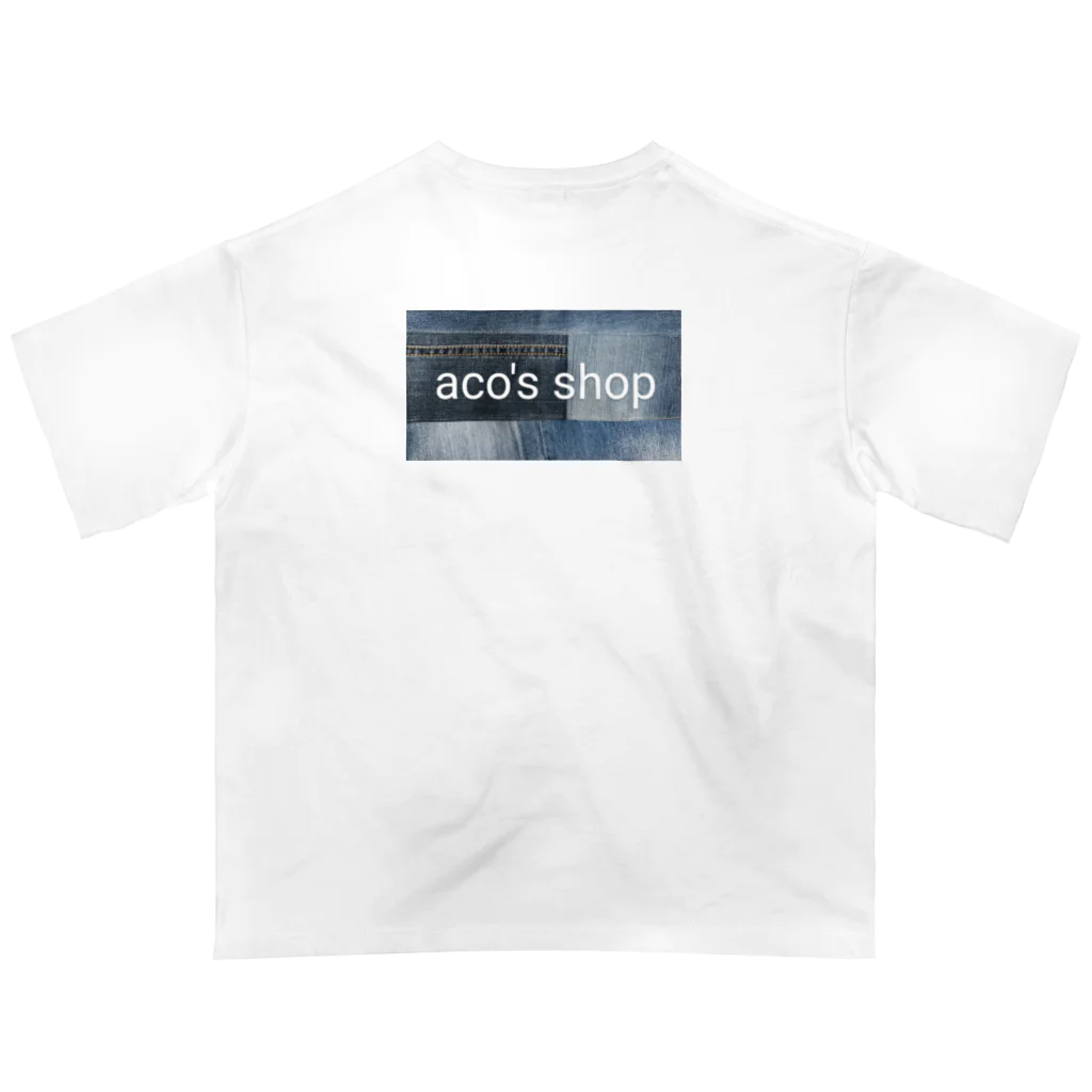 aco's shopのデニムパッチワーク オーバーサイズTシャツ