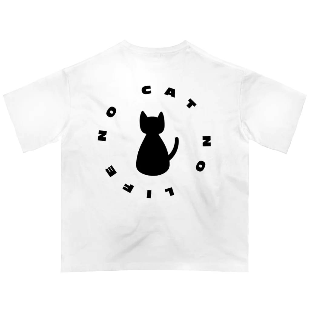 nekotosiawaseの猫と幸せ　 オーバーサイズTシャツ