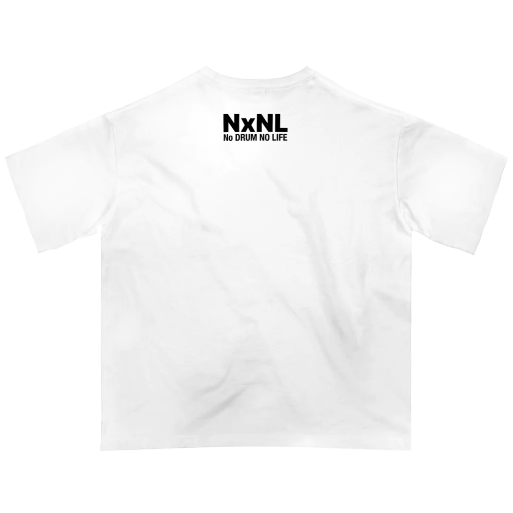 NxNLのNo DRUM No Life オーバーサイズTシャツ