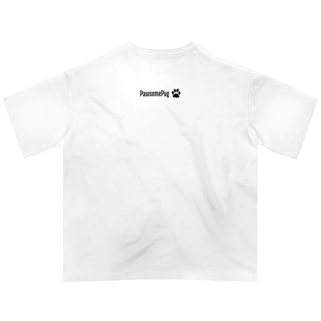 パグと添い寝のお昼寝テトくん Oversized T-Shirt
