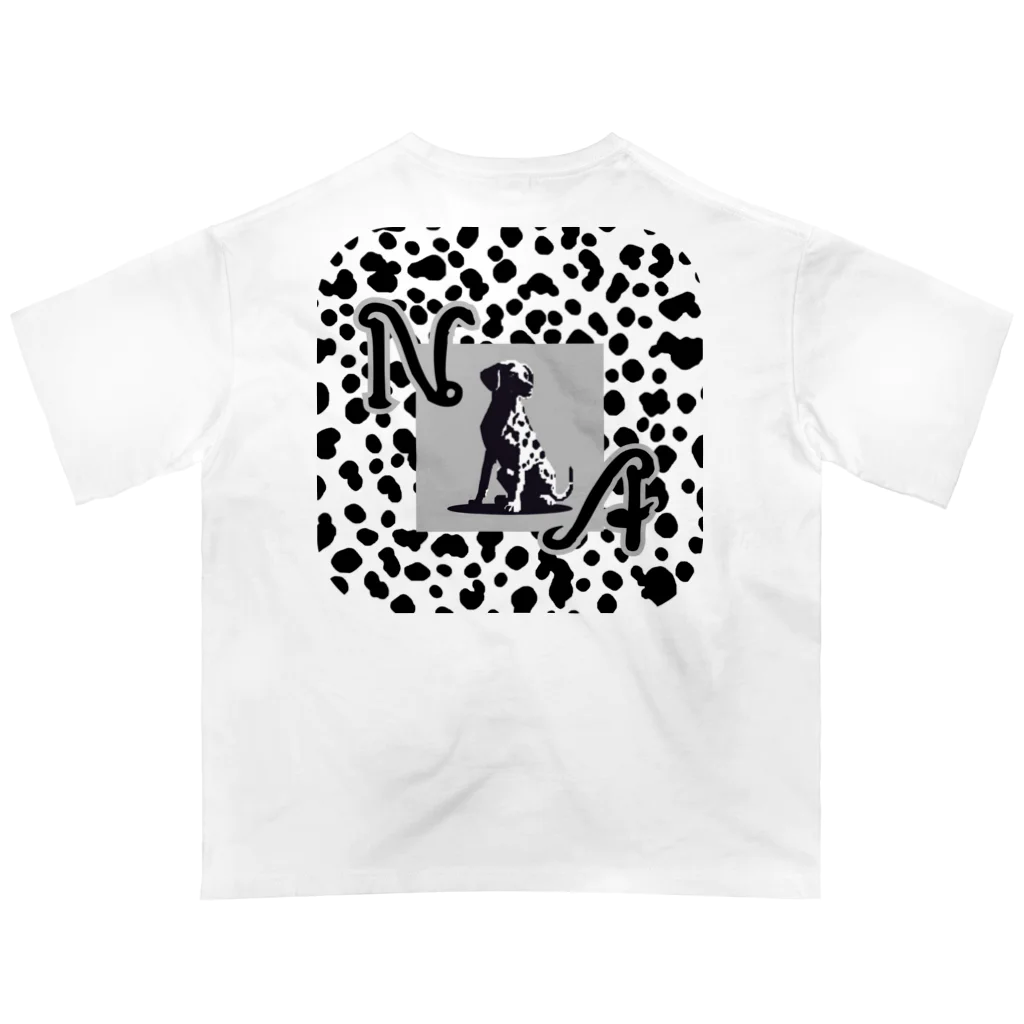 &AIのピクセルアートダルメシアン 5 オーバーサイズTシャツ