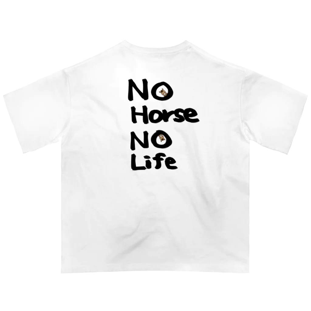 ByoutekiのNo Horse, No Life オーバーサイズTシャツ