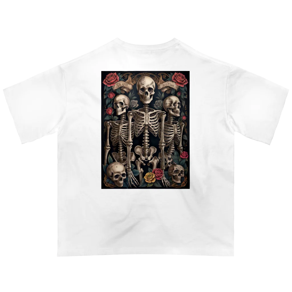 Skull sectionのドクロと薔薇 Oversized T-Shirt