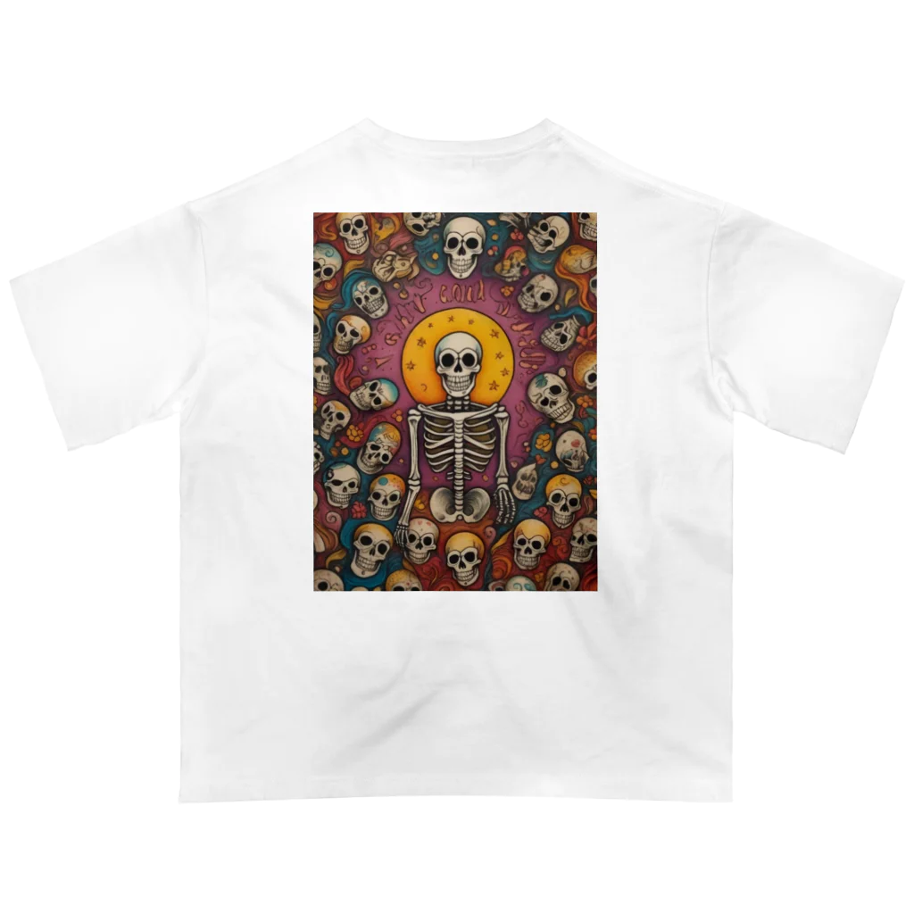 Skull sectionの月とドクロ オーバーサイズTシャツ