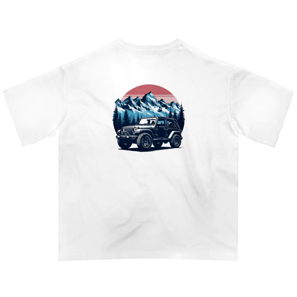 onzo_BGMのクロカン×雪山 オーバーサイズTシャツ