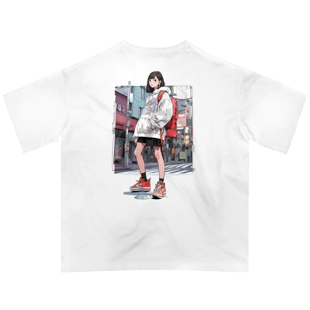 sports_musumeのバスケ女子 | 休日の街ぶら オーバーサイズTシャツ