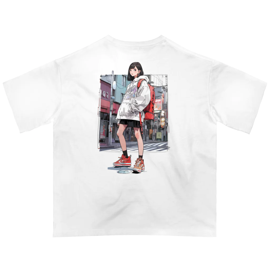 sports_musumeのバスケ女子 | 休日の街ぶら Oversized T-Shirt