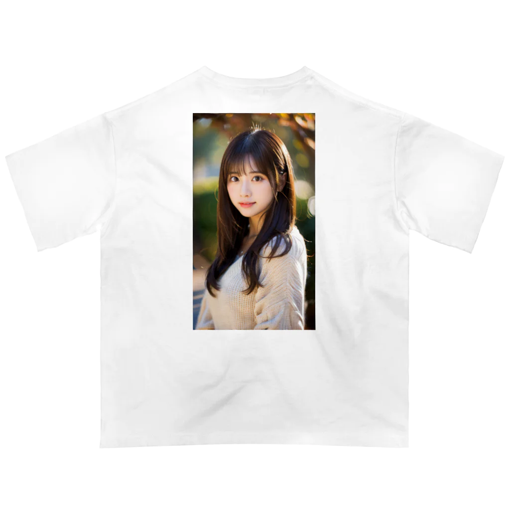 BeautifulLadyCollectionTokyoのAI下着美女(白) オーバーサイズTシャツ