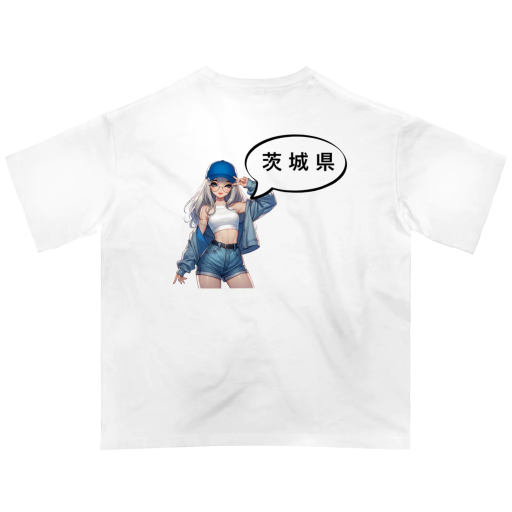 music_japanの茨城ガール（一部両面あり） Oversized T-Shirt