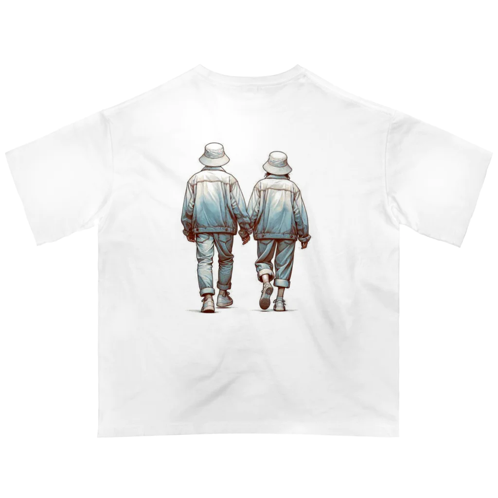 ケタケタの店の2人の休日デート Oversized T-Shirt