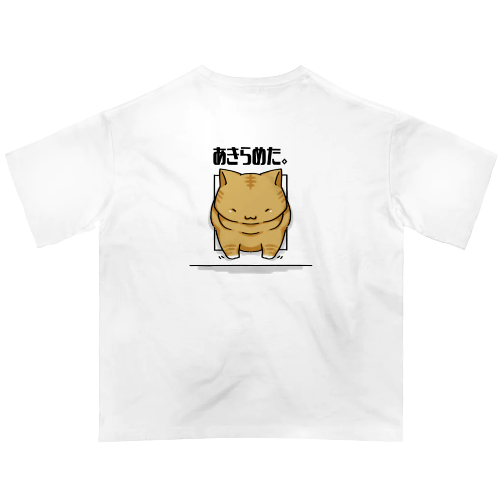 りんの小部屋のあきらめた茶トラくん オーバーサイズTシャツ