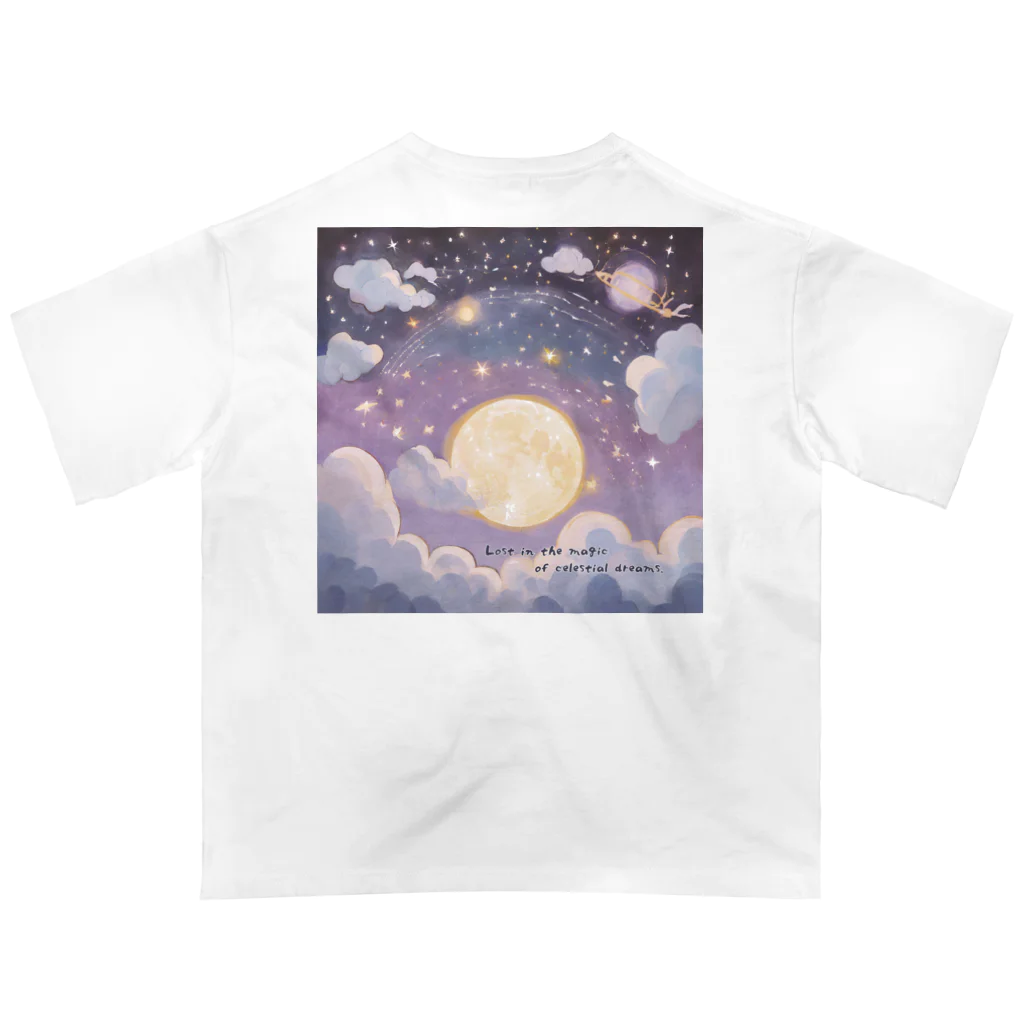 hydrangea-macrophyllaのLost in the magic of celestial dreams. オーバーサイズTシャツ