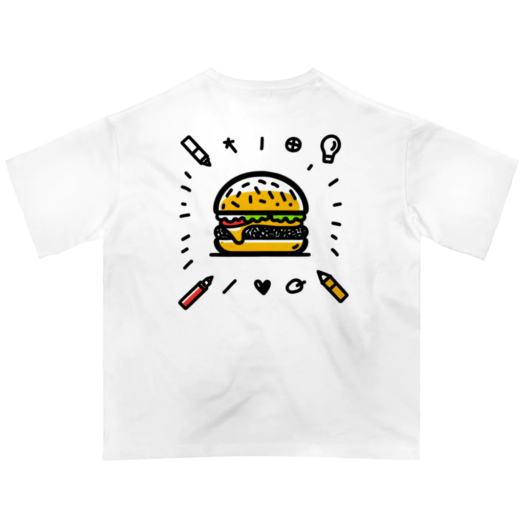 Nのハンバーガーくん オーバーサイズTシャツ