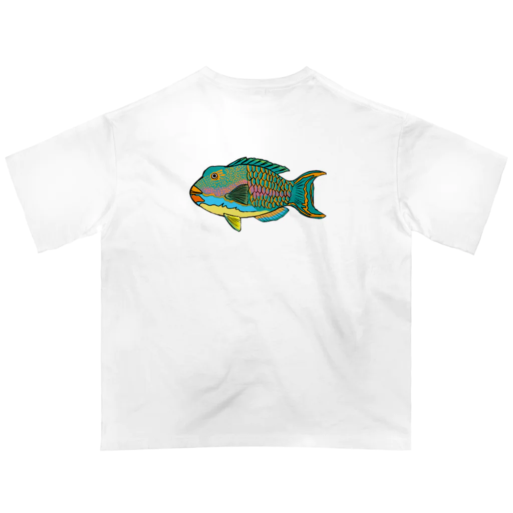 ニゴ猫　shopの魚群イラブチャ～ オーバーサイズTシャツ