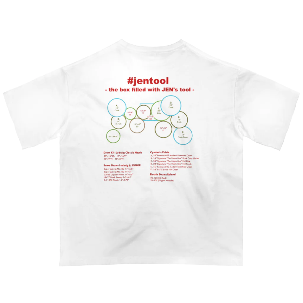 ジェン通のSetup2024(Red) オーバーサイズTシャツ