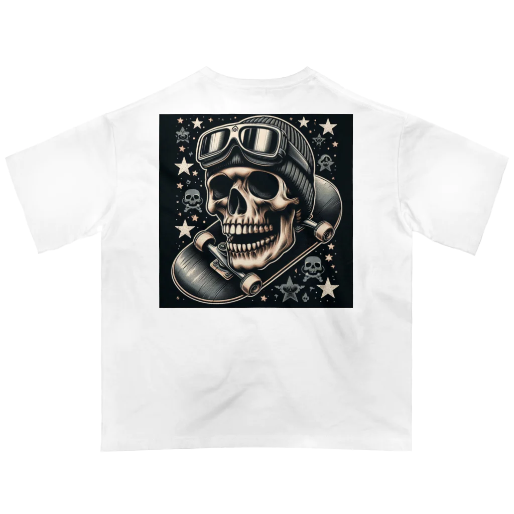 _Aloha_のskull オーバーサイズTシャツ