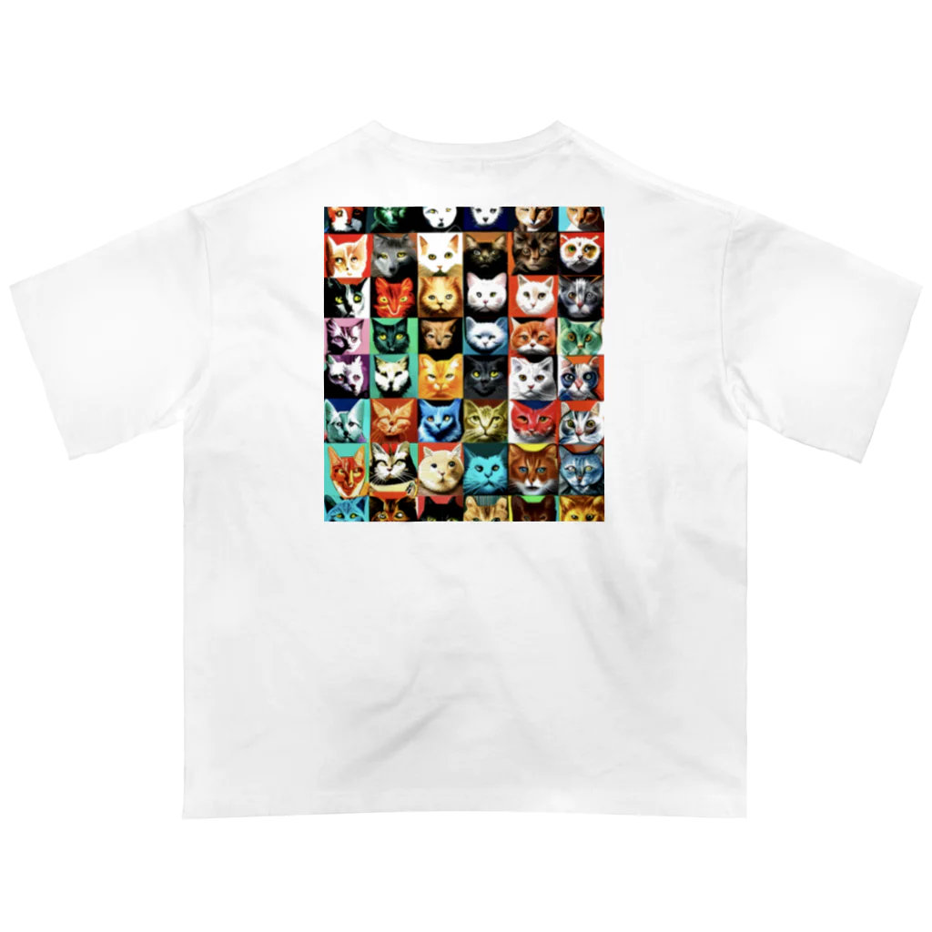 PAC (ポップアートキャット）のPAC (ポップアートキャット) オーバーサイズTシャツ