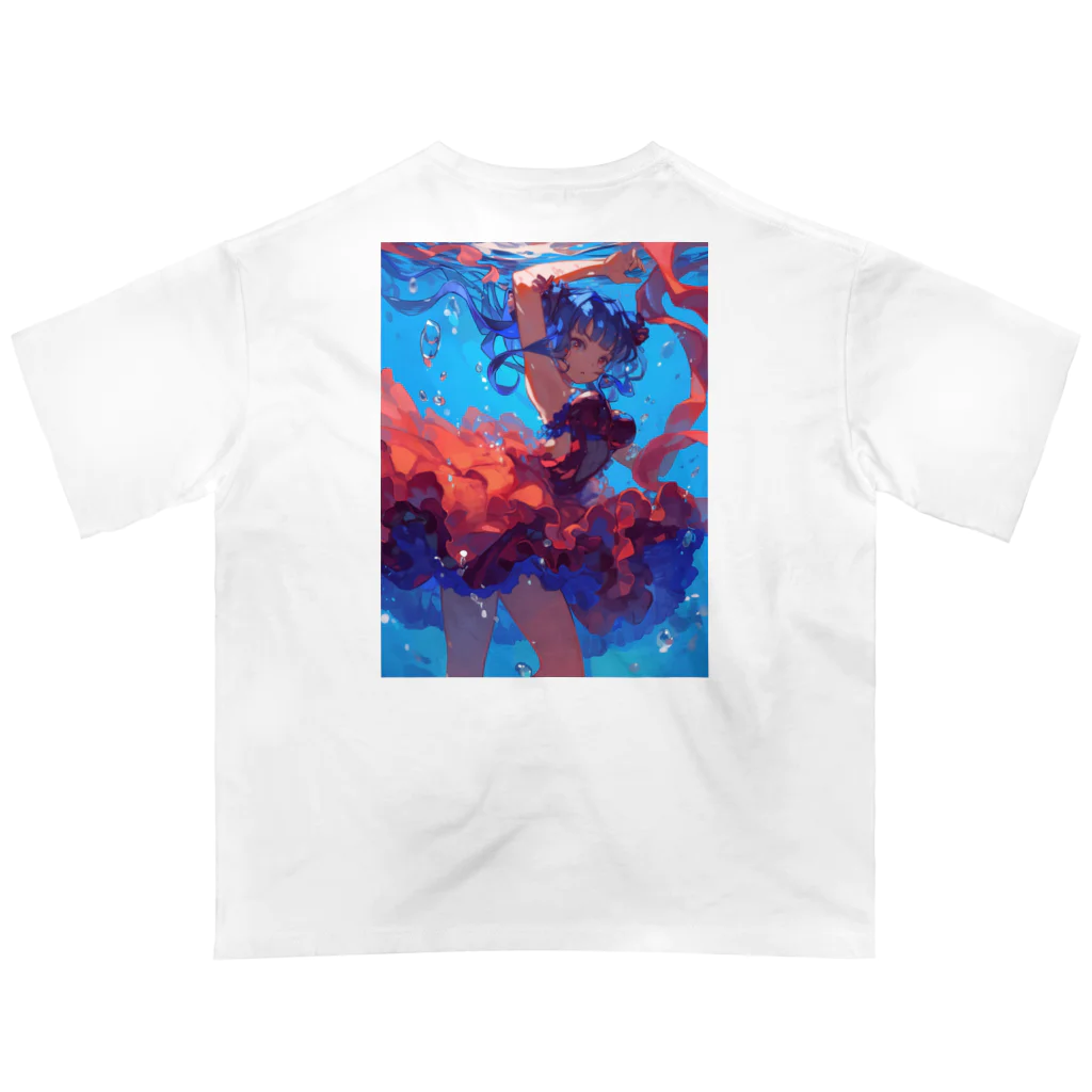 AQUAMETAVERSEの海の中の美ボディ　ラフルール　1859 Oversized T-Shirt