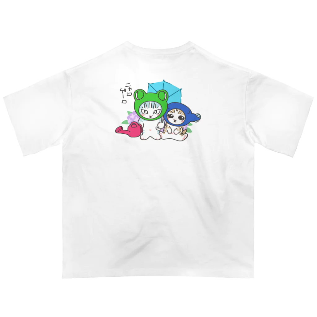 nya-mew（ニャーミュー）のニャロゲーロ(バックプリント) オーバーサイズTシャツ