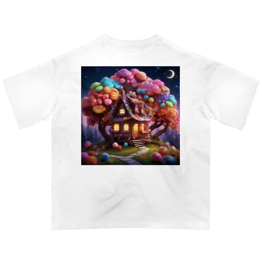 piasのオリジナルグッズアイテム通販の夢のようなお菓子の家 Oversized T-Shirt