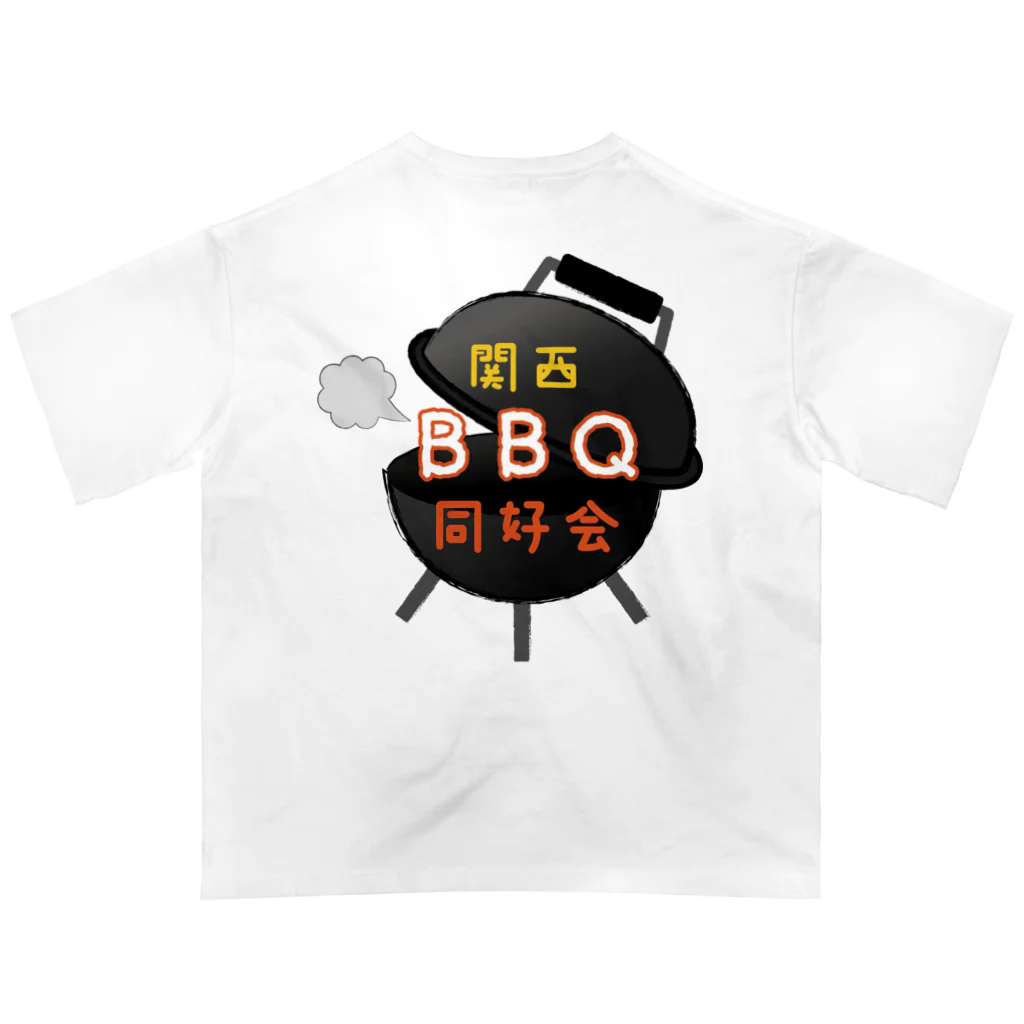 関西BBQ同好会公式の②【ロゴ】関西BBQ同好会（背景無し） Oversized T-Shirt