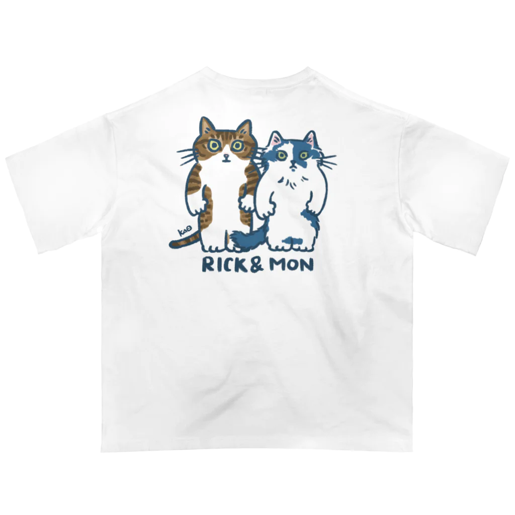 OTANEKO SHOPのリック＆モンちゃんグッズ オーバーサイズTシャツ