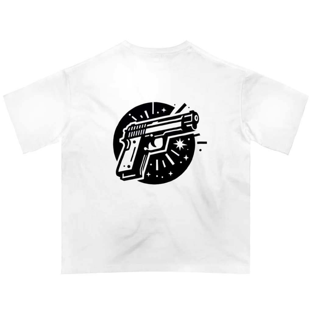 Yutaka_Hの銃ロゴTシャツ オーバーサイズTシャツ