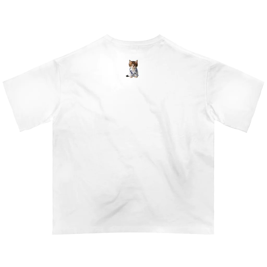 ネコネコ笑店 -Cat Goods Store-のDrねこ丸No1 Oversized T-Shirt