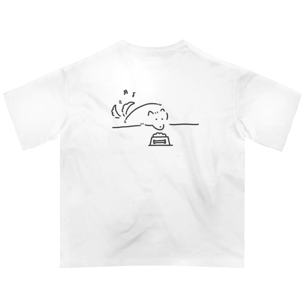 coyachi__の至福のひととき待ち犬 Oversized T-Shirt