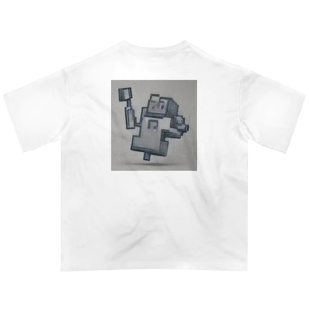 t_08のロボット オーバーサイズTシャツ