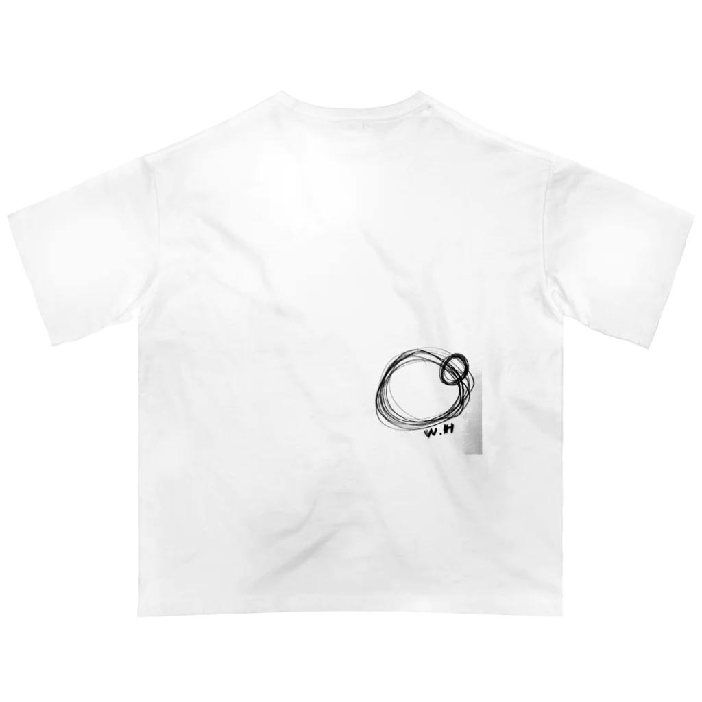 White-Holeのライトランゲージアート オーバーサイズTシャツ