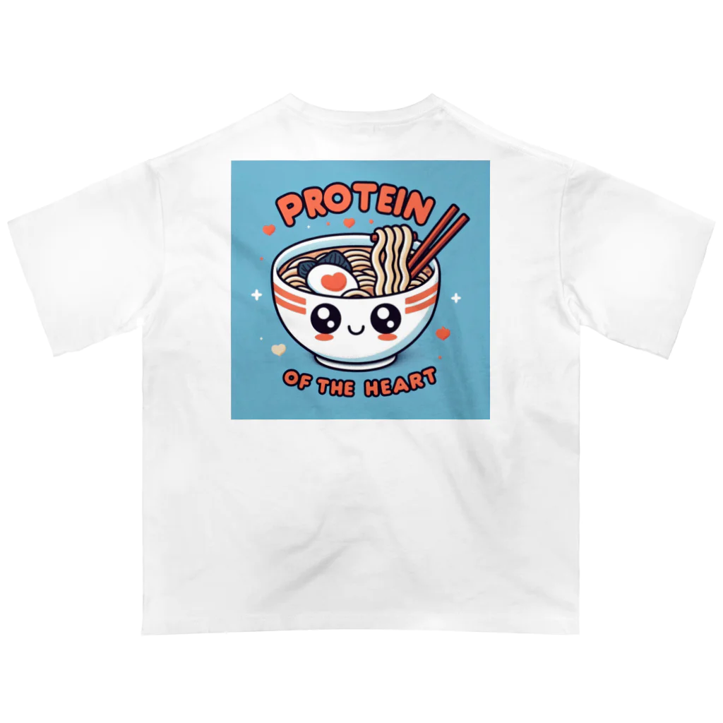 FOOD･Tのラーメンは心のプロテイン Oversized T-Shirt