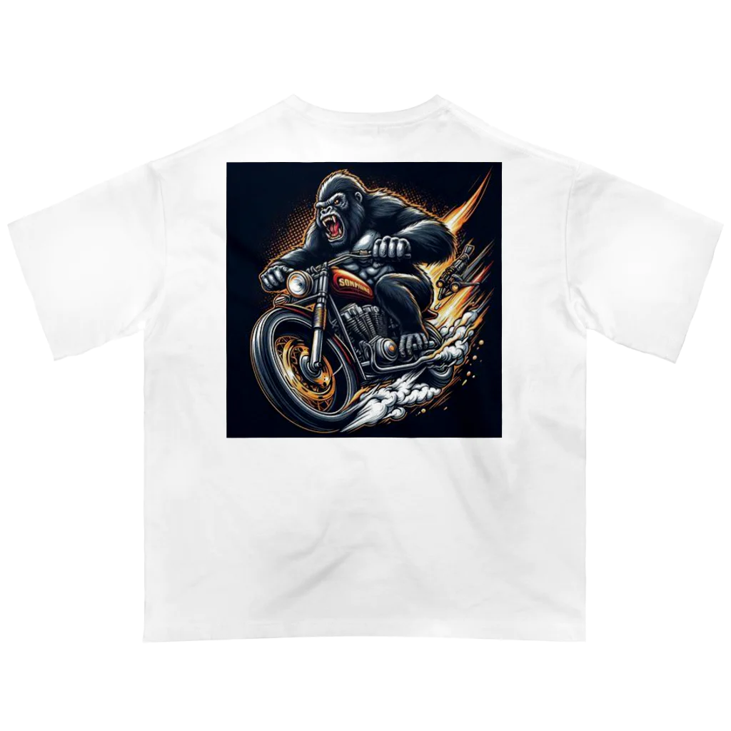 tetori91のバイクゴリラ オーバーサイズTシャツ